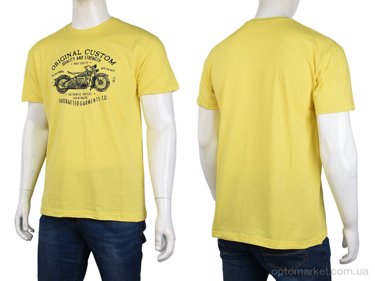 Купить Футболка чоловічі 3707-097-3 yellow Daniel Jones жовтий, фото 3