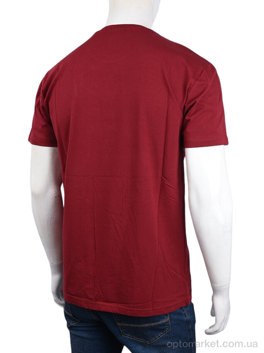 Купить Футболка чоловічі 3707-098 bordo Daniel Jones бордовий, фото 2