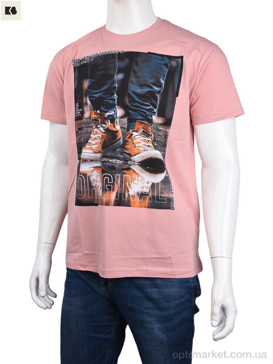 Купить Футболка чоловічі 3707-099-1 pink Daniel Jones рожевий, фото 1