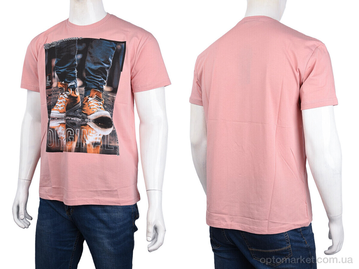 Купить Футболка чоловічі 3707-099-1 pink Daniel Jones рожевий, фото 3