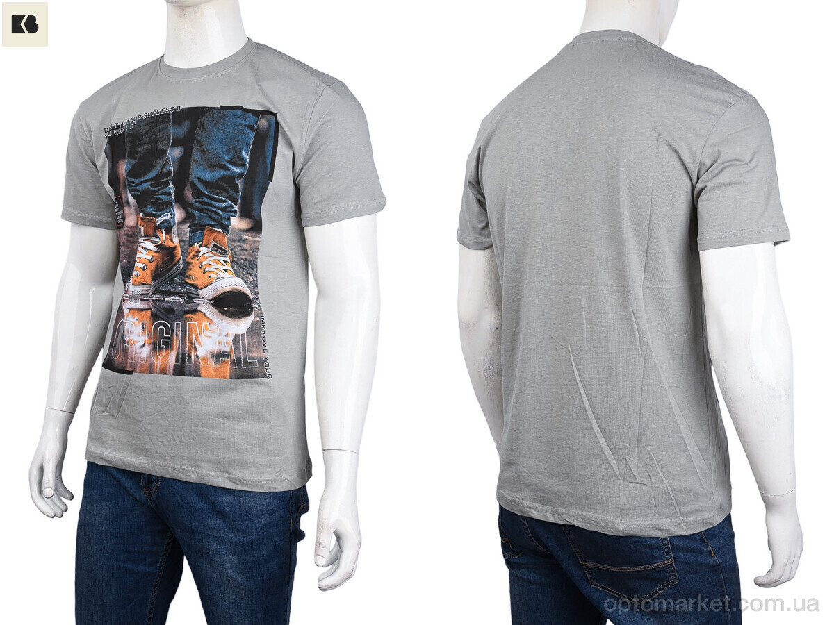 Купить Футболка чоловічі 3707-099-3 grey Daniel Jones сірий, фото 3