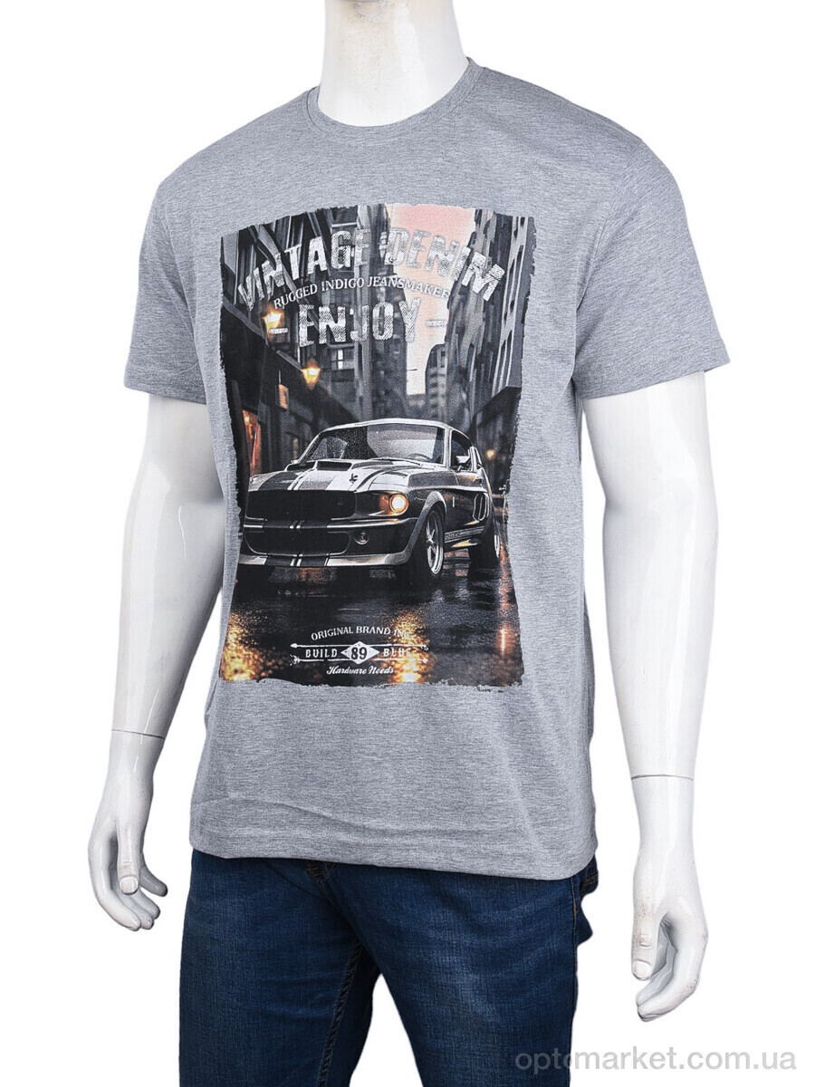 Купить Футболка чоловічі 3707-104-4 grey Daniel Jones сірий, фото 1