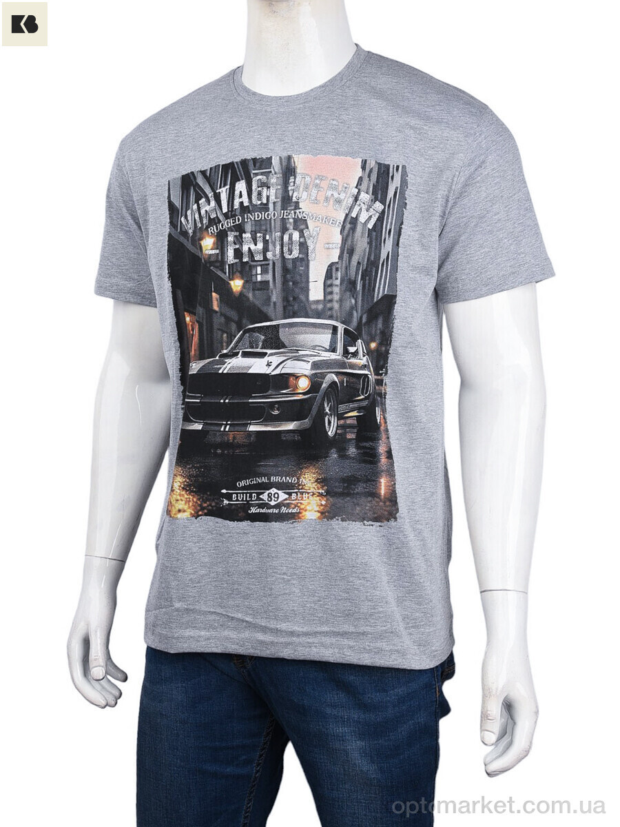 Купить Футболка чоловічі 3707-104-4 grey Daniel Jones сірий, фото 1