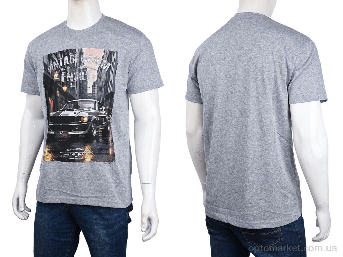 Купить Футболка чоловічі 3707-104-4 grey Daniel Jones сірий, фото 3