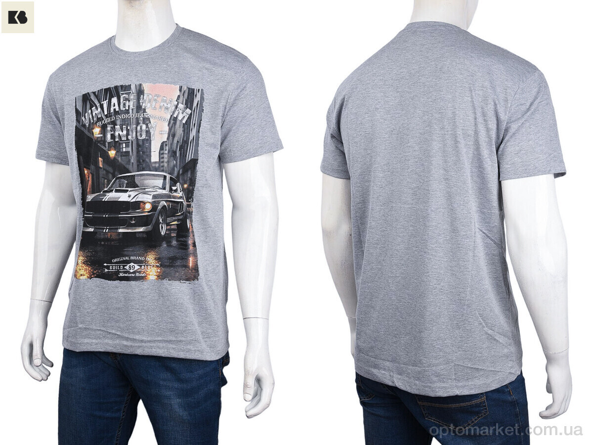 Купить Футболка чоловічі 3707-104-4 grey Daniel Jones сірий, фото 3