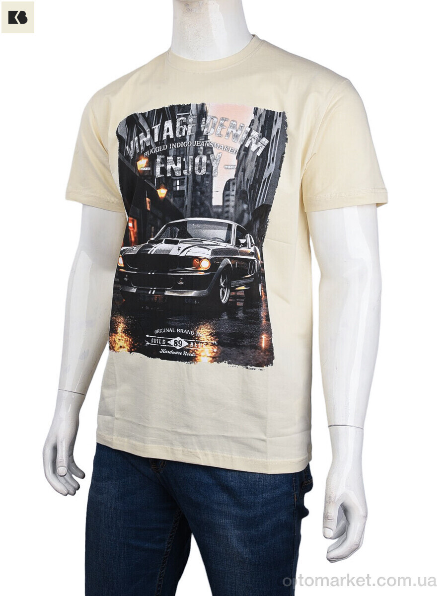 Купить Футболка чоловічі 3707-104-5 beige Daniel Jones бежевий, фото 1