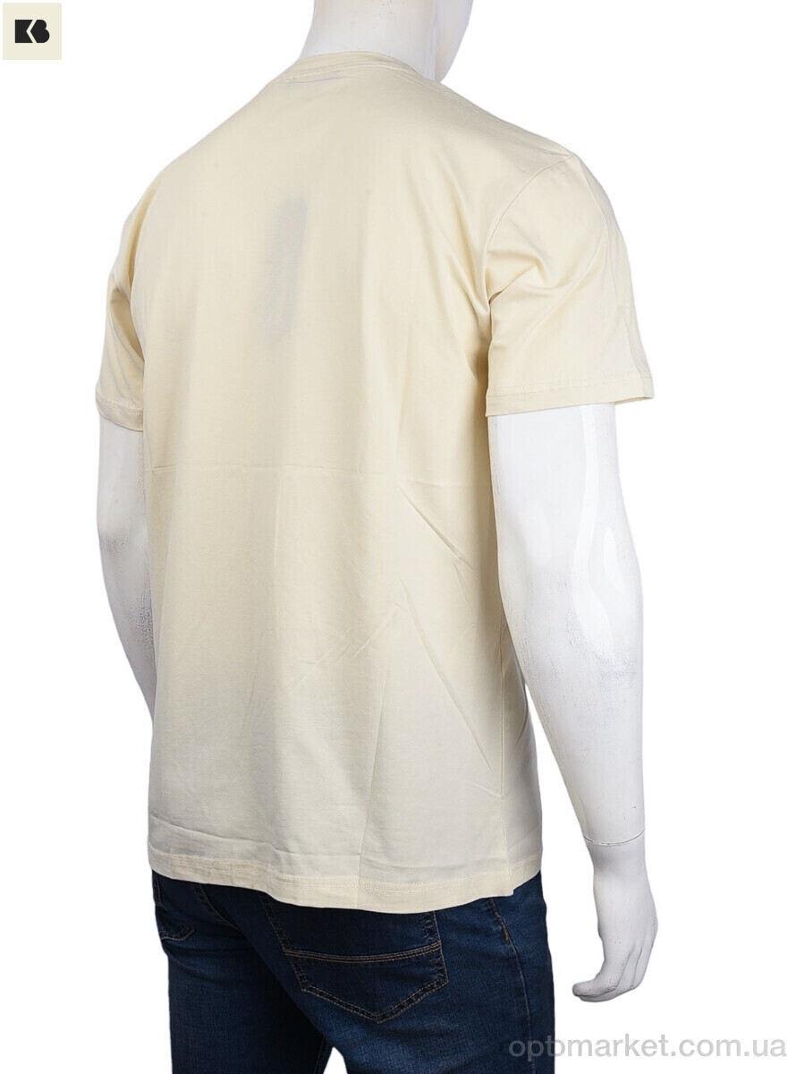 Купить Футболка чоловічі 3707-104-5 beige Daniel Jones бежевий, фото 2