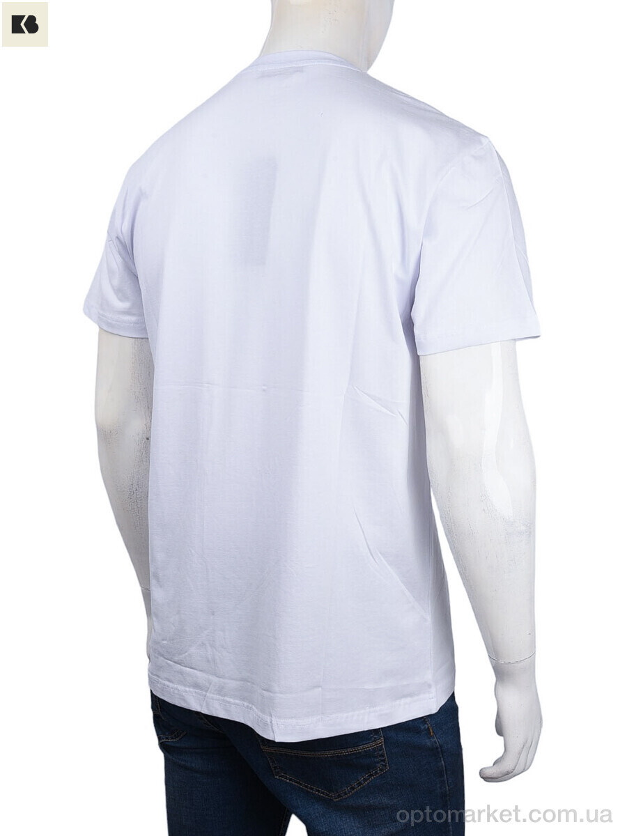 Купить Футболка чоловічі 3707-104-6 white Daniel Jones білий, фото 2
