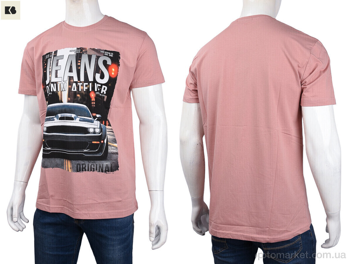 Купить Футболка чоловічі 3707-107-1 pink Daniel Jones рожевий, фото 3