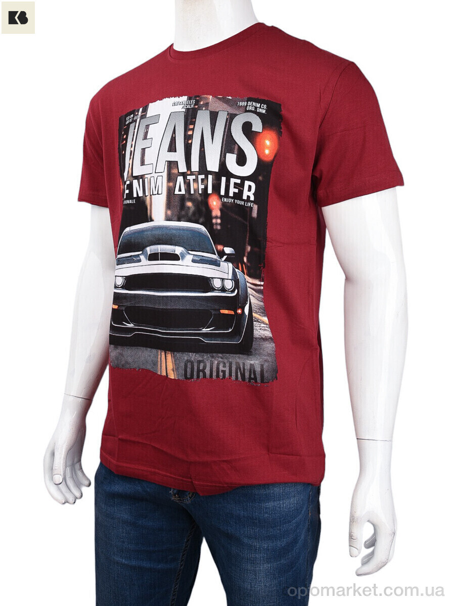 Купить Футболка чоловічі 3707-107-2 bordo Daniel Jones бордовий, фото 1