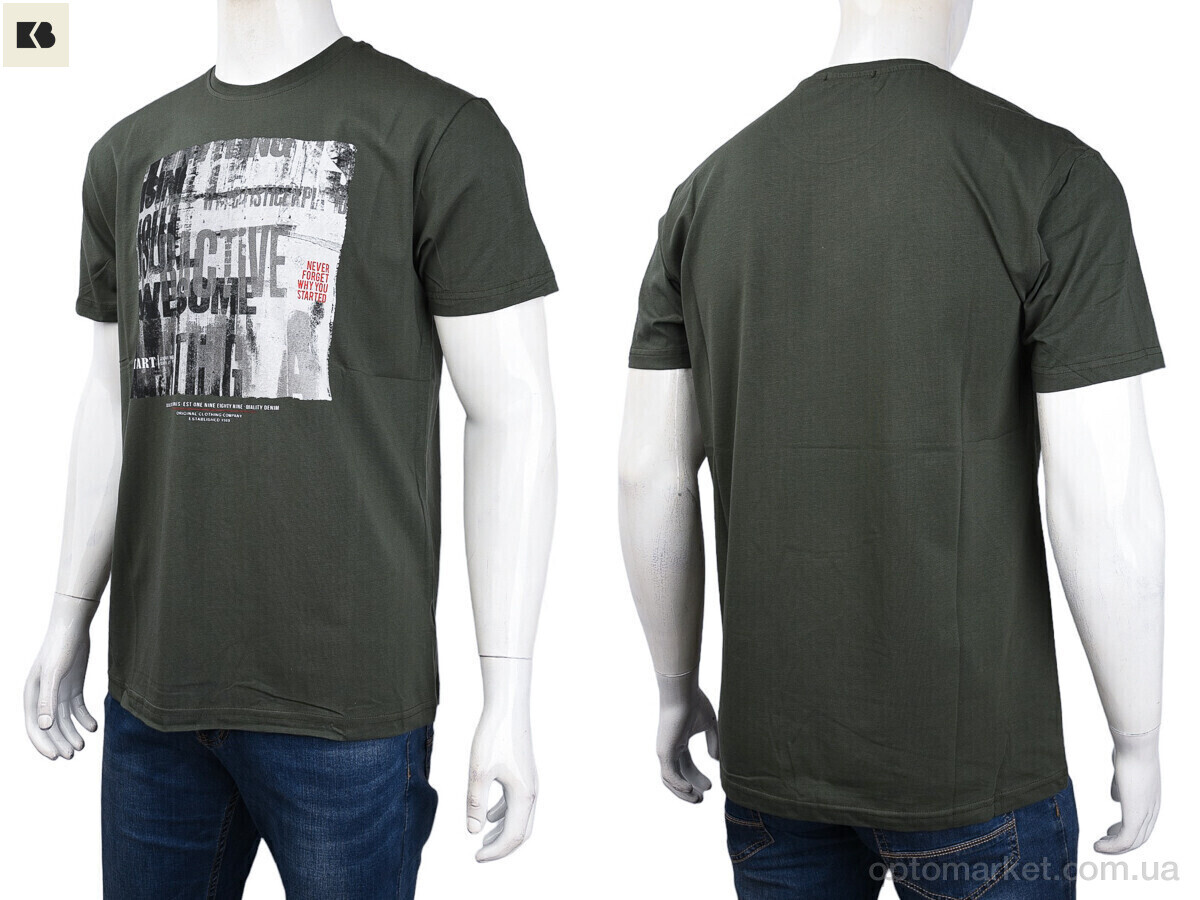 Купить Футболка чоловічі 3707-109-1 green Daniel Jones зелений, фото 3