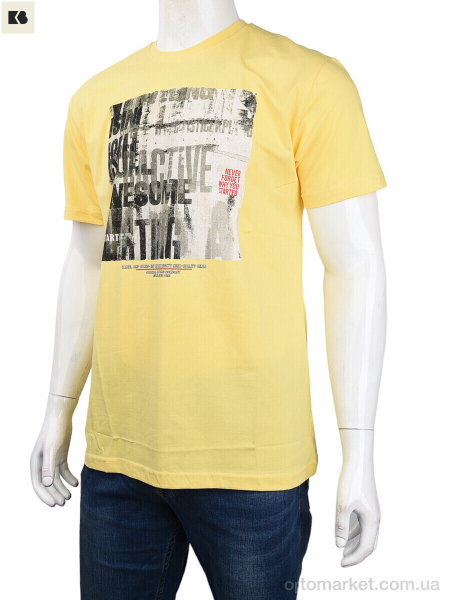 Купить Футболка чоловічі 3707-109 yellow Daniel Jones жовтий, фото 1
