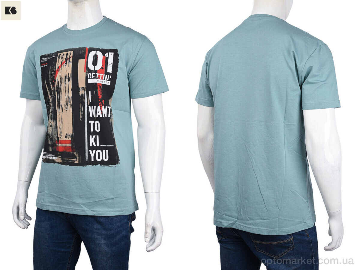 Купить Футболка чоловічі 3707-110-5 green Daniel Jones зелений, фото 3