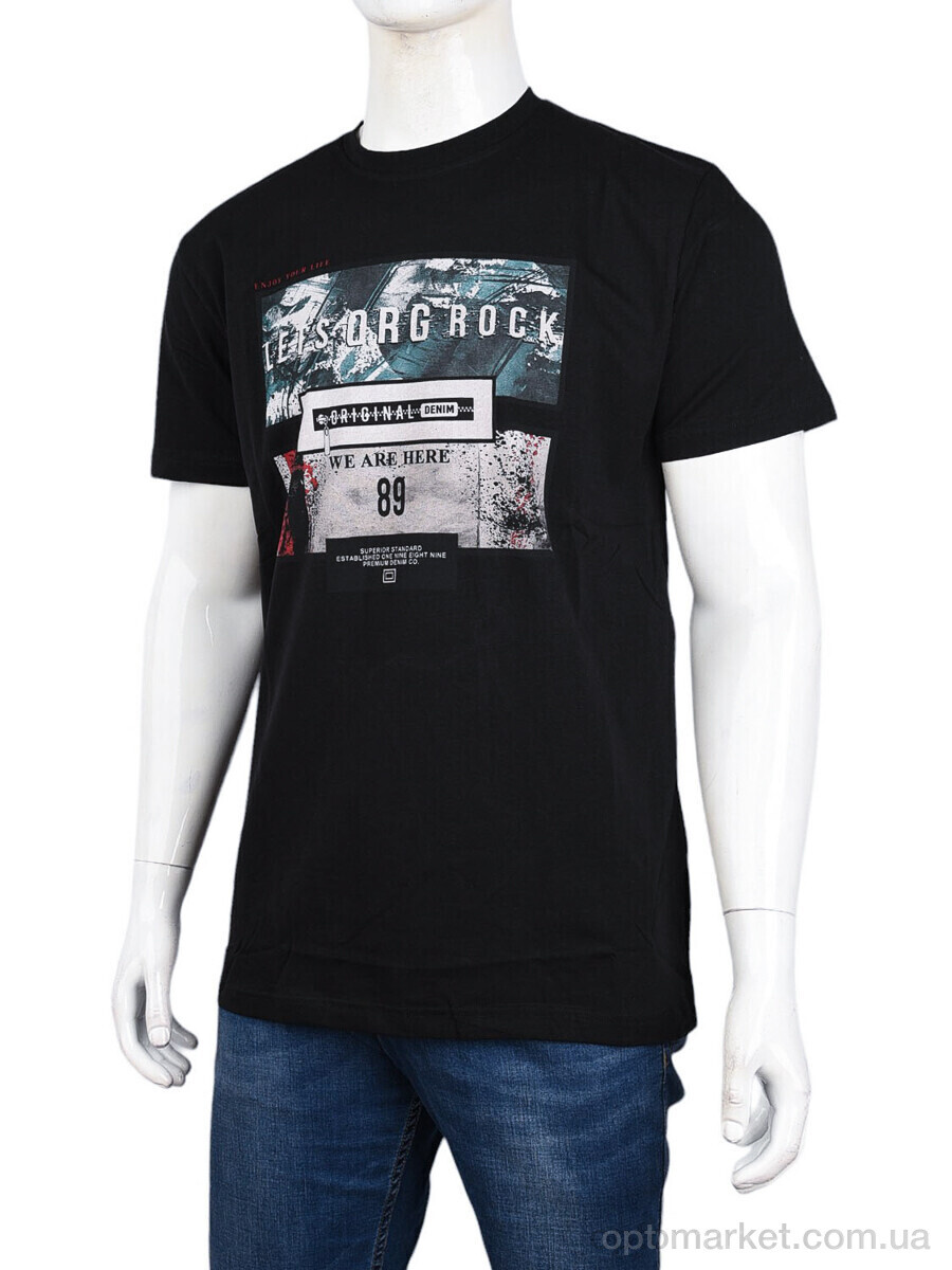 Купить Футболка чоловічі 3707-112-1 black Daniel Jones чорний, фото 1