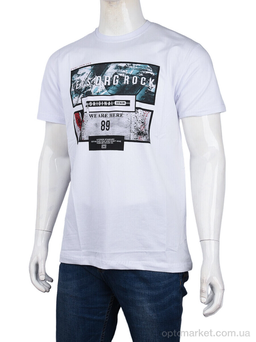 Купить Футболка чоловічі 3707-112-1 white Daniel Jones білий, фото 1