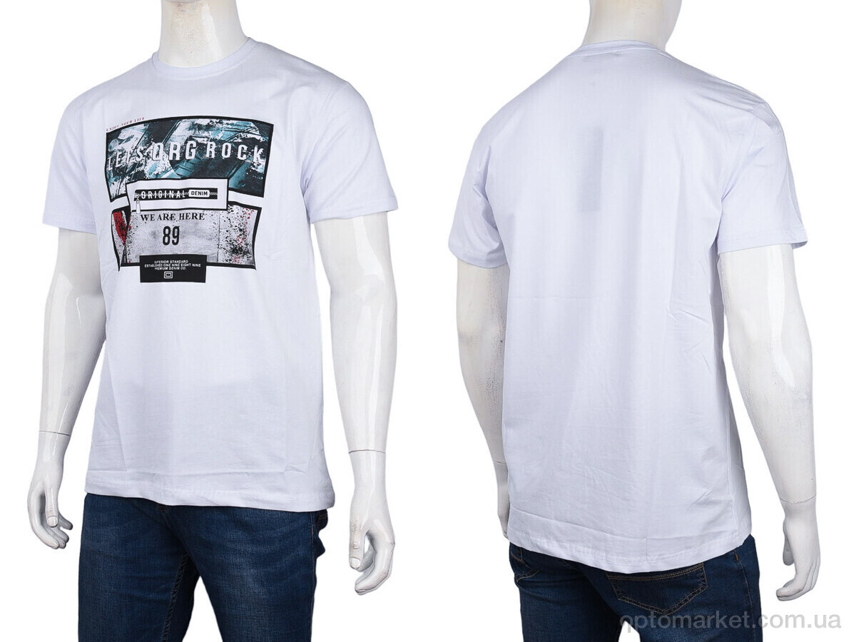 Купить Футболка чоловічі 3707-112-1 white Daniel Jones білий, фото 3