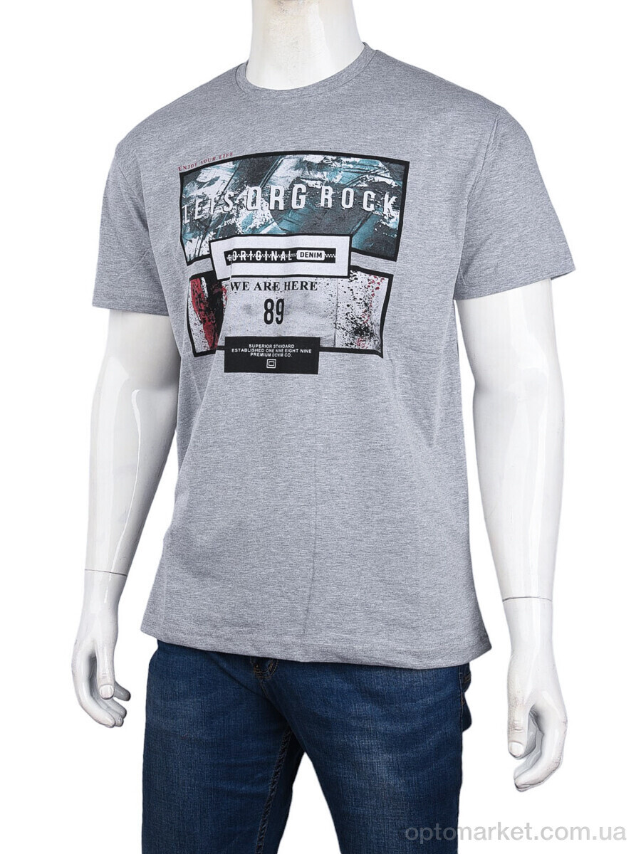 Купить Футболка чоловічі 3707-112-3 grey Daniel Jones сірий, фото 1