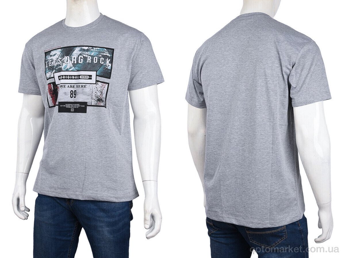 Купить Футболка чоловічі 3707-112-3 grey Daniel Jones сірий, фото 3