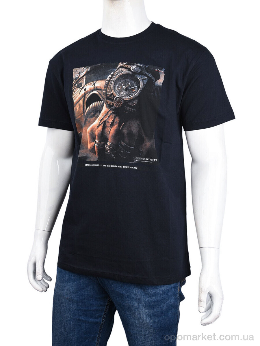 Купить Футболка чоловічі 3707-113-2 navy Daniel Jones синій, фото 1