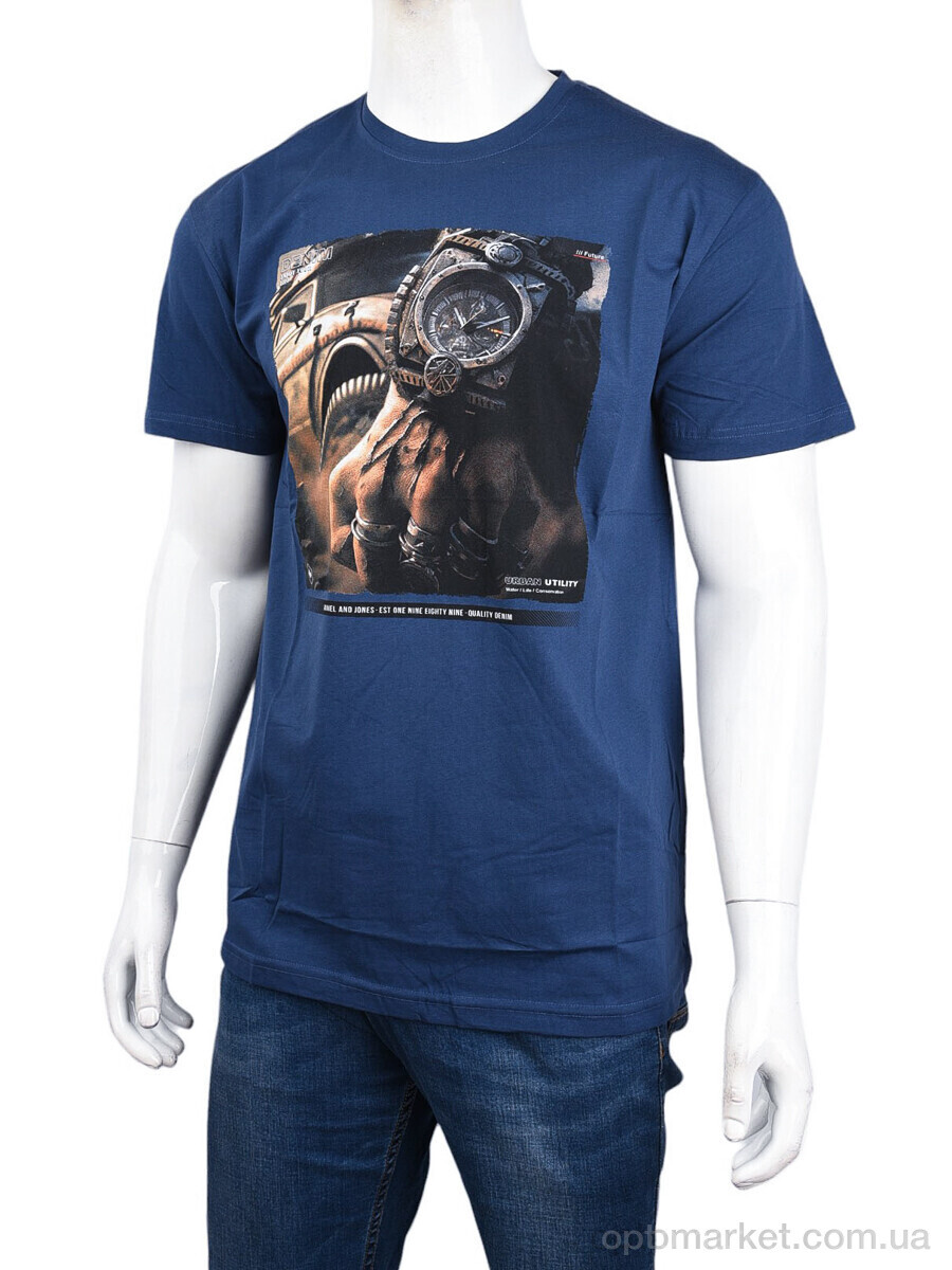 Купить Футболка чоловічі 3707-113-3 blue Daniel Jones синій, фото 1