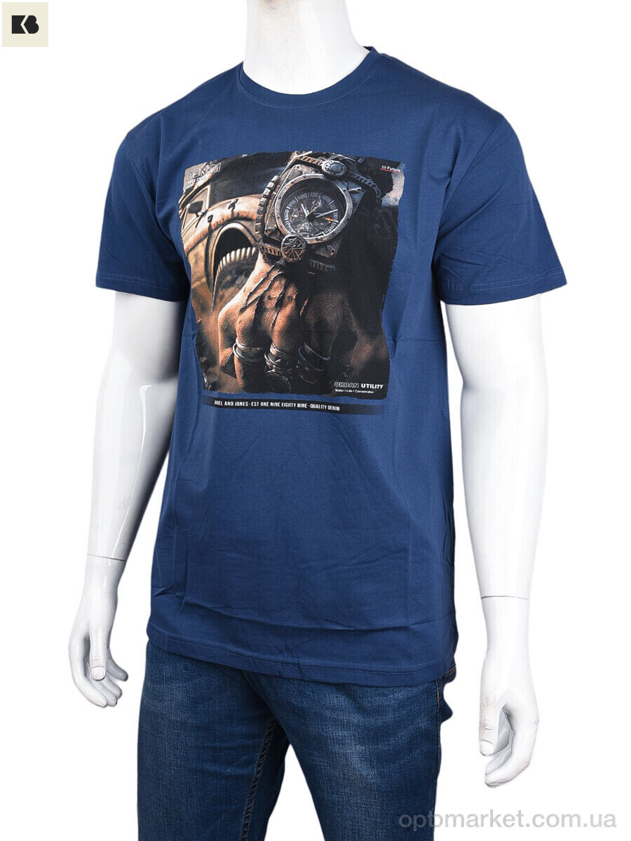 Купить Футболка чоловічі 3707-113-3 blue Daniel Jones синій, фото 1