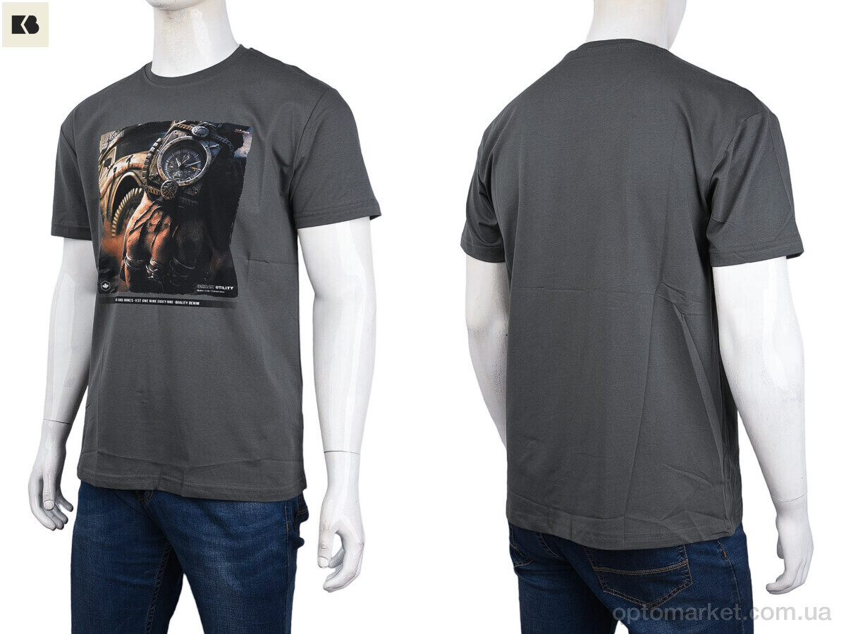 Купить Футболка чоловічі 3707-113-4 grey Daniel Jones сірий, фото 3