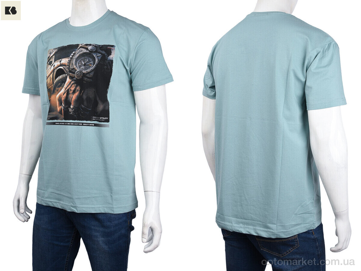 Купить Футболка чоловічі 3707-113-7 green Daniel Jones зелений, фото 3