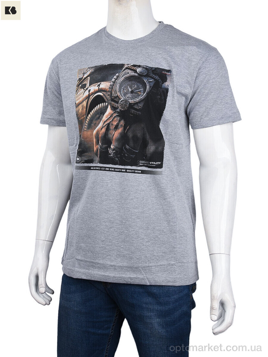 Купить Футболка чоловічі 3707-113-8 grey Daniel Jones сірий, фото 1