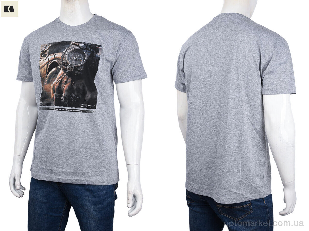 Купить Футболка чоловічі 3707-113-8 grey Daniel Jones сірий, фото 3