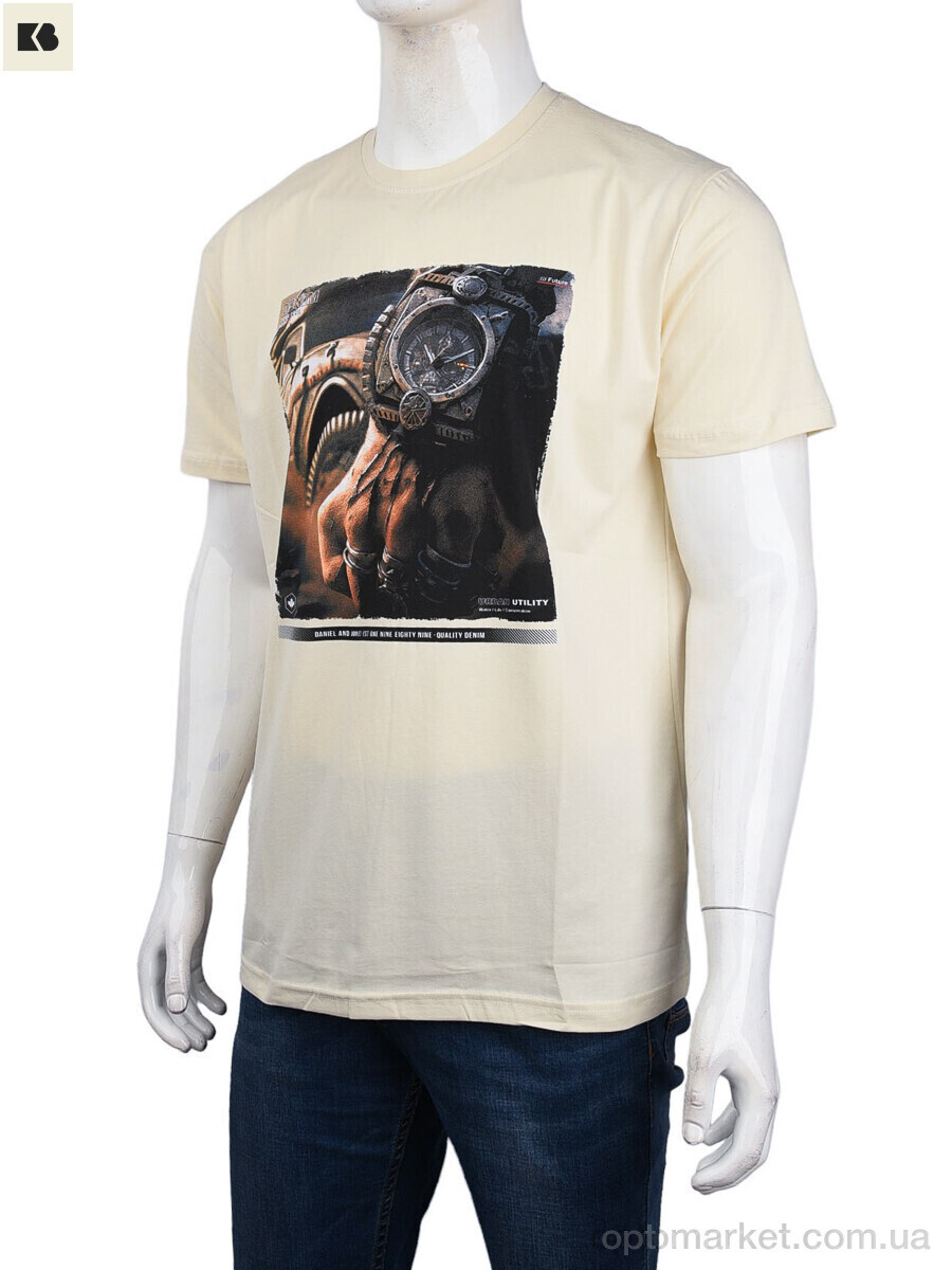 Купить Футболка чоловічі 3707-113-9 beige Daniel Jones бежевий, фото 1