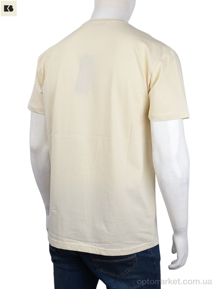 Купить Футболка чоловічі 3707-113-9 beige Daniel Jones бежевий, фото 2