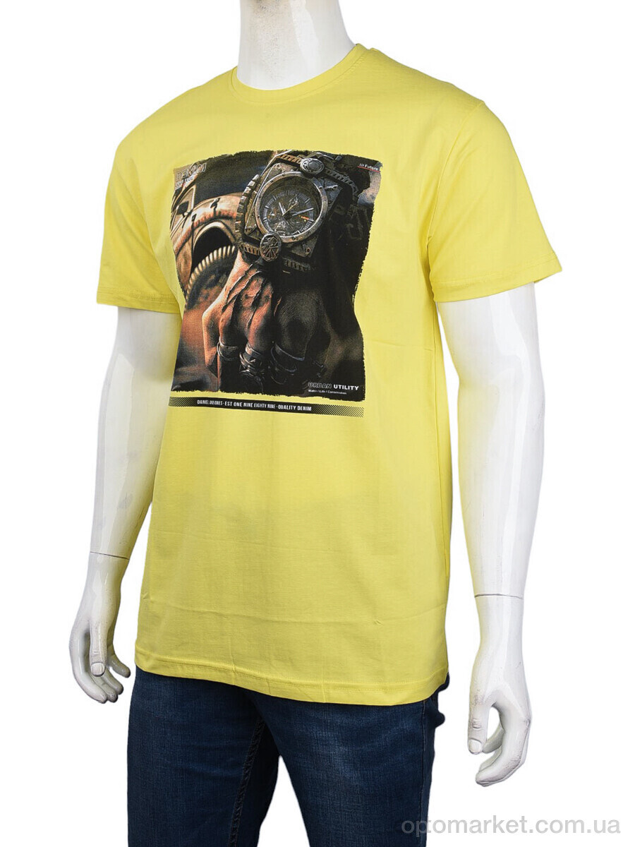 Купить Футболка чоловічі 3707-113 yellow Daniel Jones жовтий, фото 1