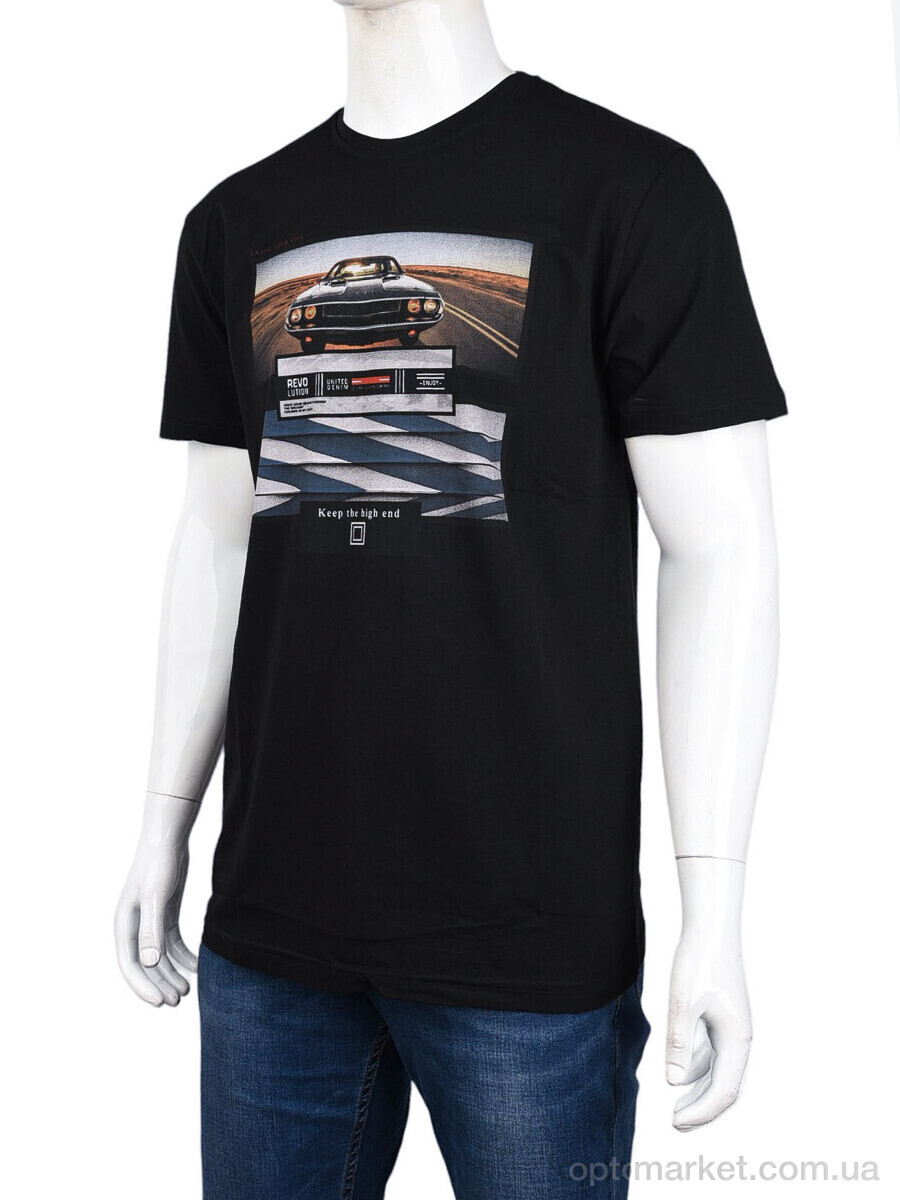 Купить Футболка чоловічі 3707-114-1 black Daniel Jones чорний, фото 1