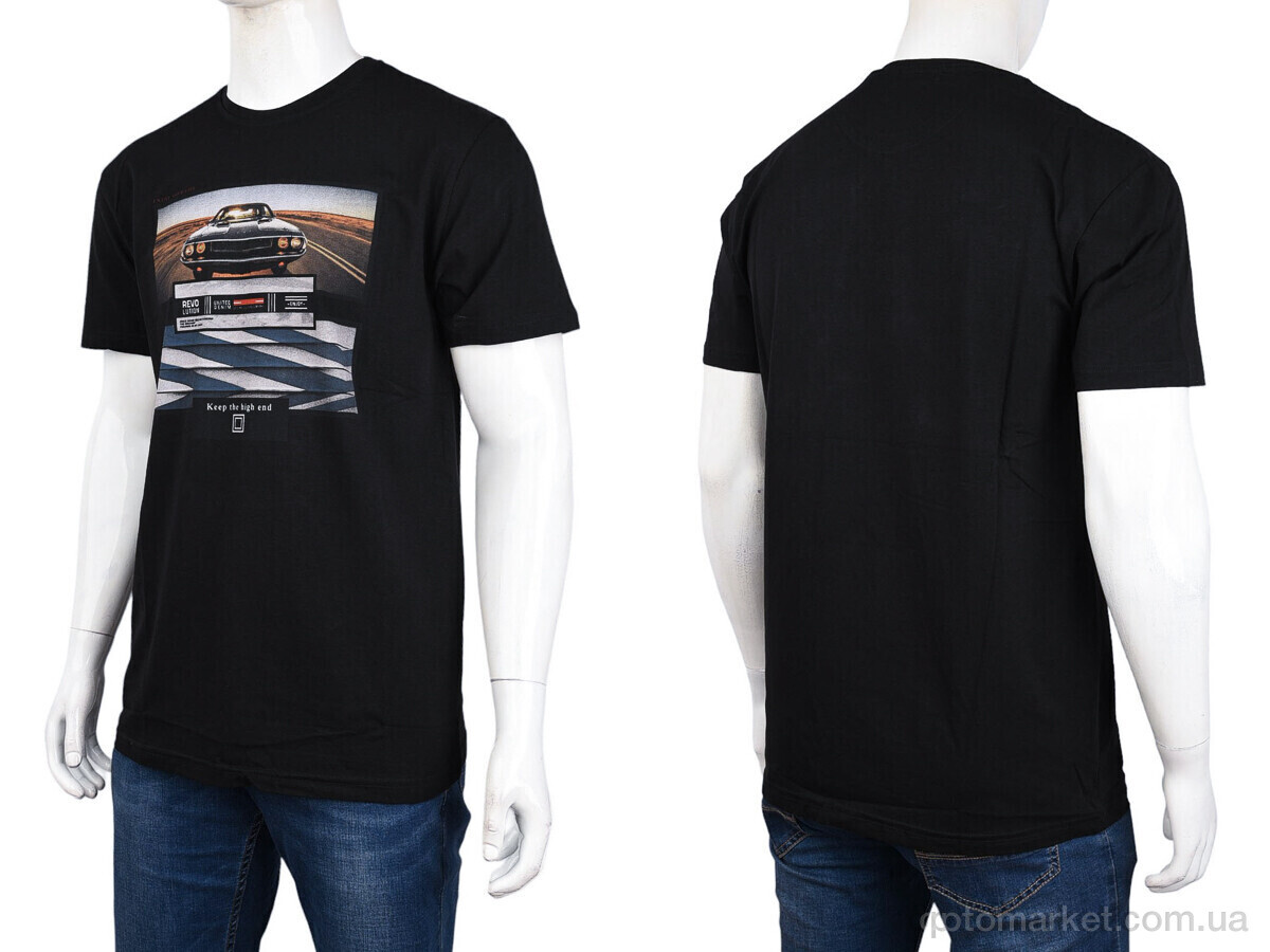 Купить Футболка чоловічі 3707-114-1 black Daniel Jones чорний, фото 3