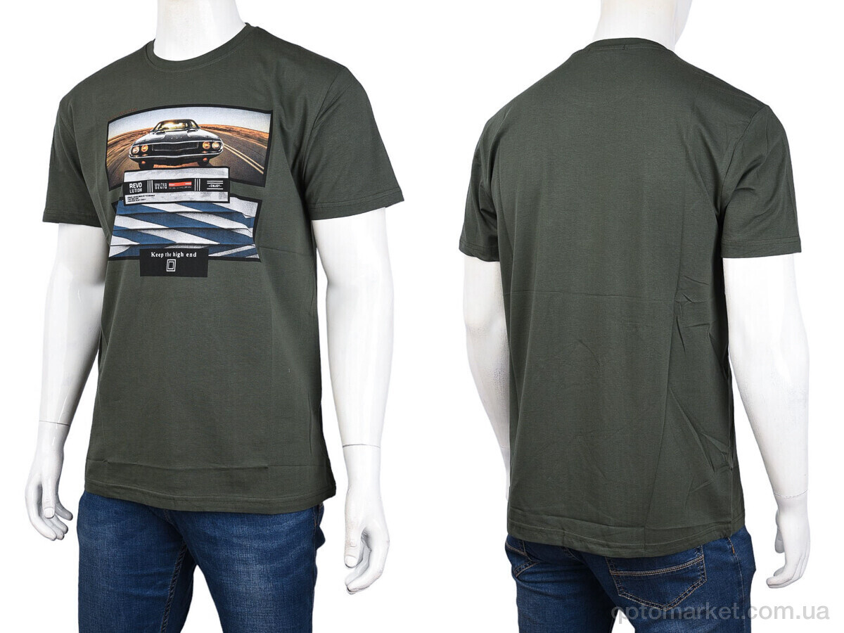 Купить Футболка чоловічі 3707-114-3 khaki Daniel Jones хакі, фото 3