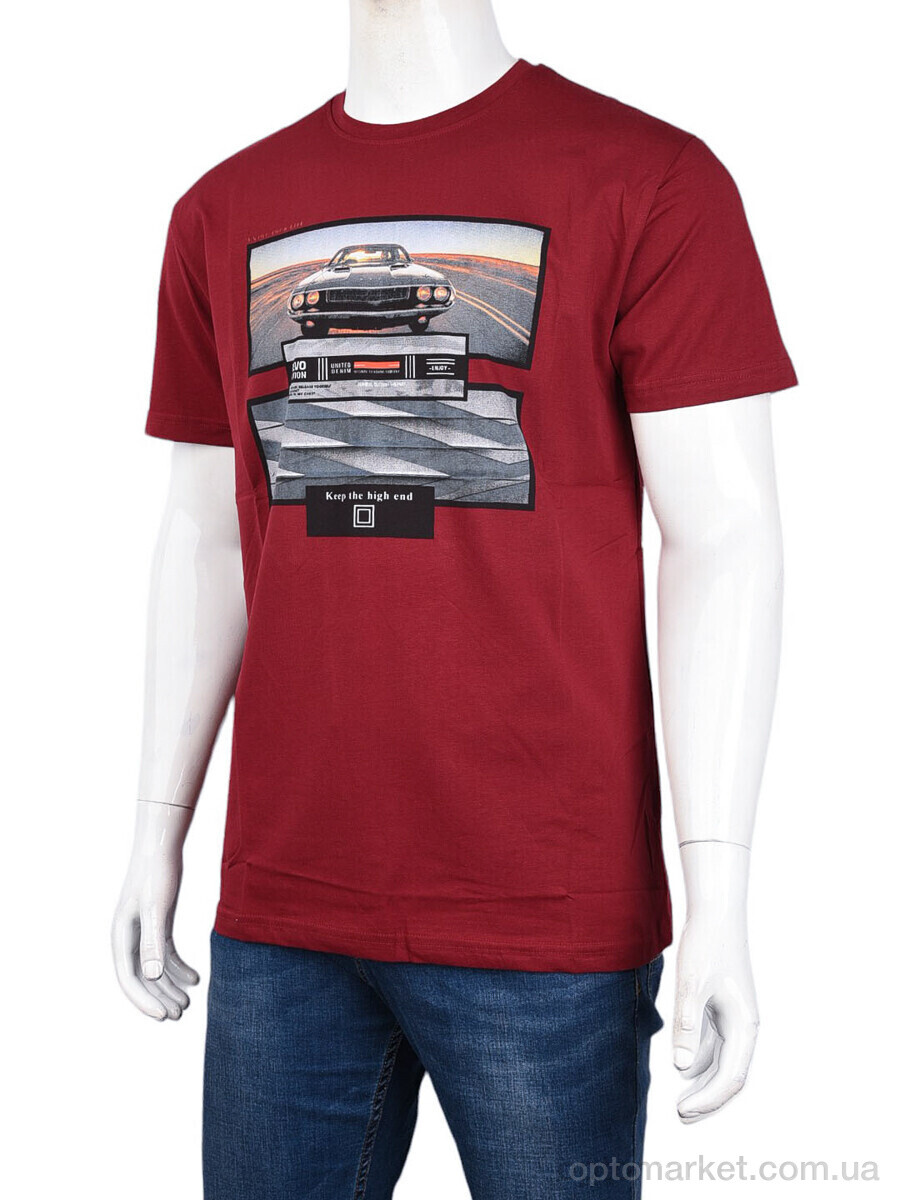 Купить Футболка чоловічі 3707-114-6 bordo Daniel Jones бордовий, фото 1