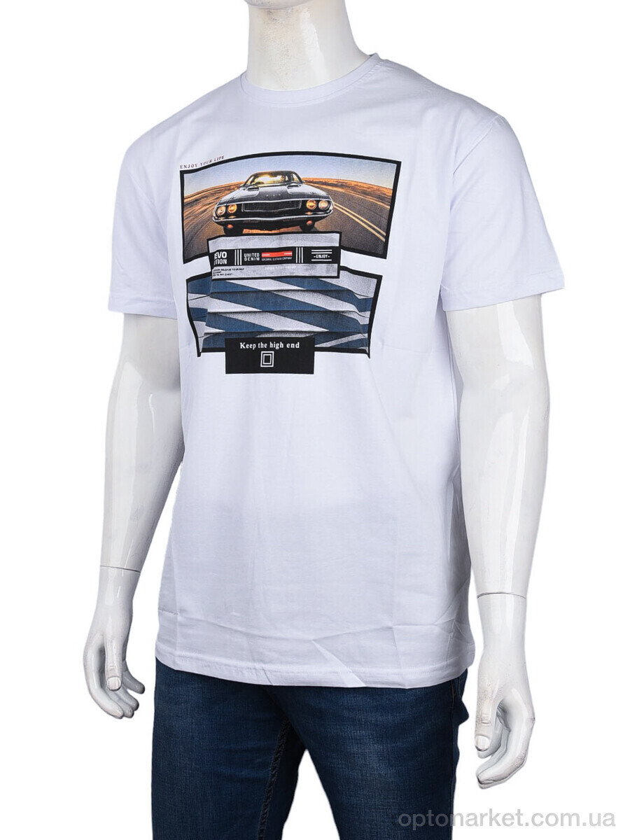 Купить Футболка чоловічі 3707-114-7 white Daniel Jones білий, фото 1