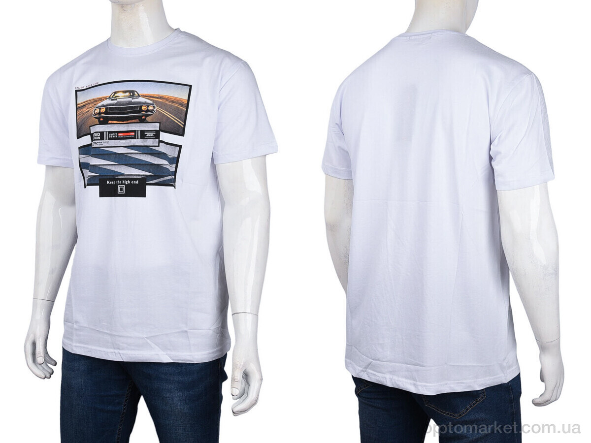 Купить Футболка чоловічі 3707-114-7 white Daniel Jones білий, фото 3