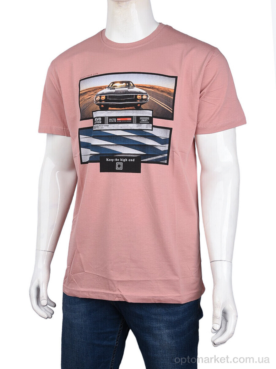 Купить Футболка чоловічі 3707-114-9 pink Daniel Jones рожевий, фото 1
