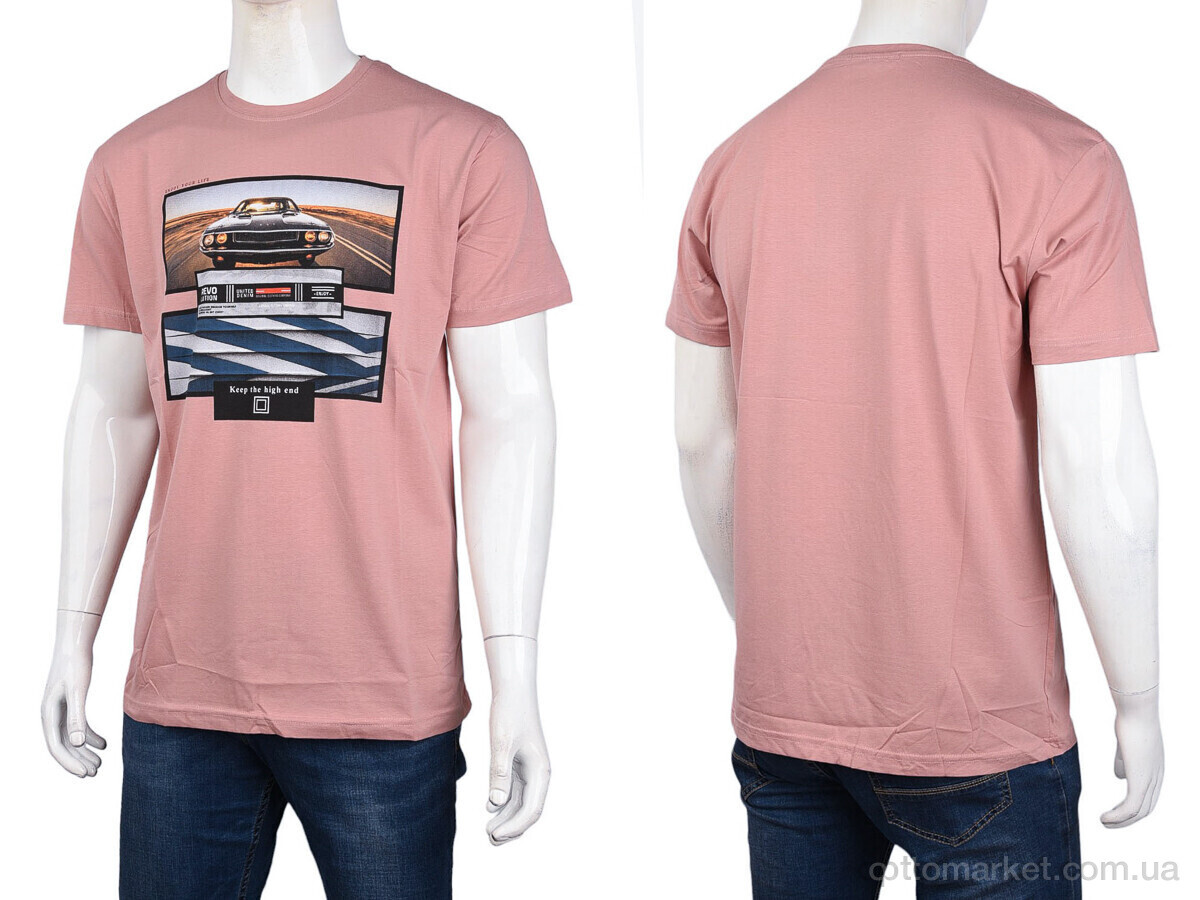 Купить Футболка чоловічі 3707-114-9 pink Daniel Jones рожевий, фото 3