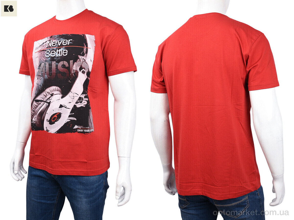 Купить Футболка чоловічі 3707-115-3 red Daniel Jones червоний, фото 3