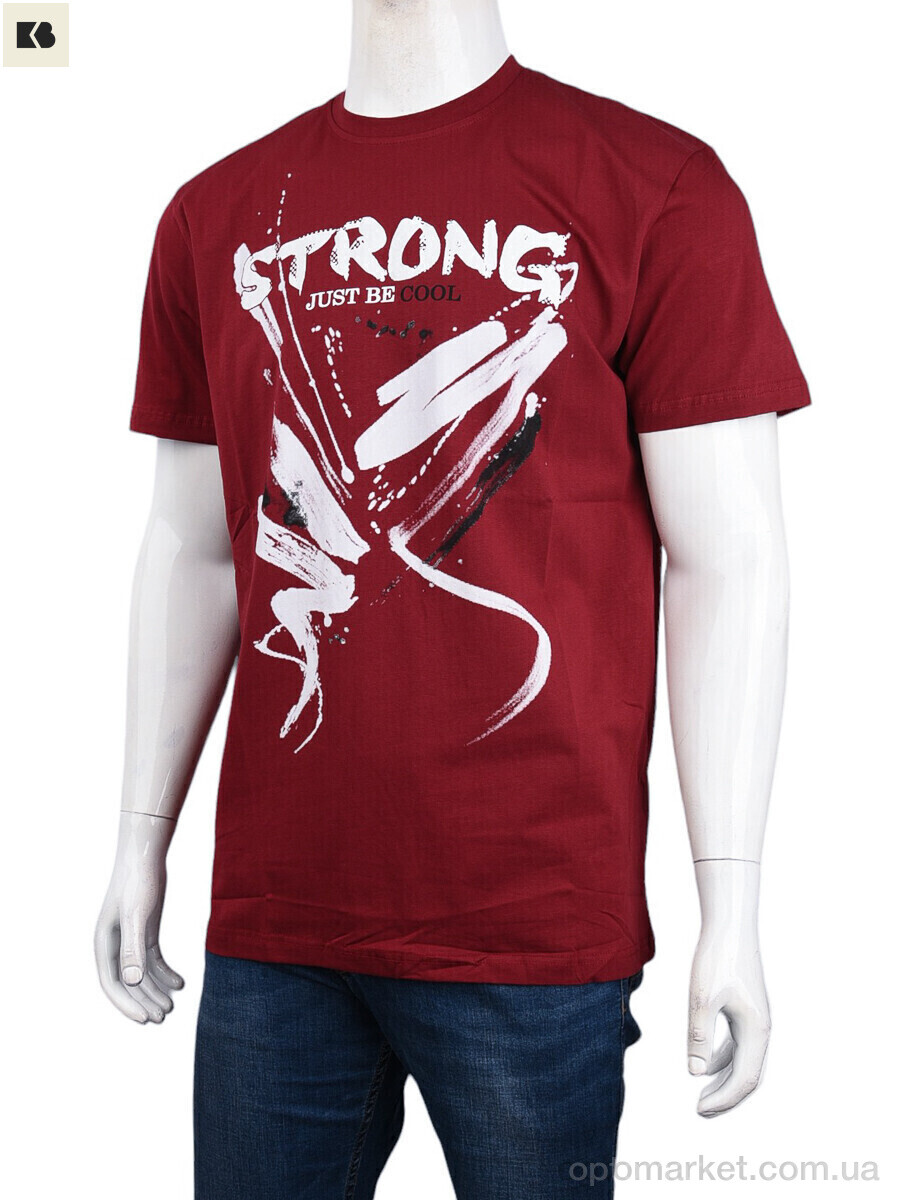 Купить Футболка чоловічі 3707-122-2 bordo Daniel Jones бордовий, фото 1