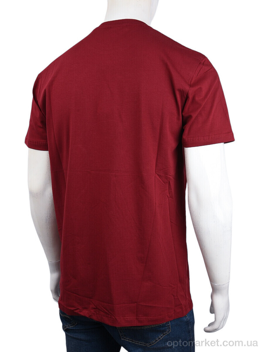Купить Футболка чоловічі 3707-122-2 bordo Daniel Jones бордовий, фото 2