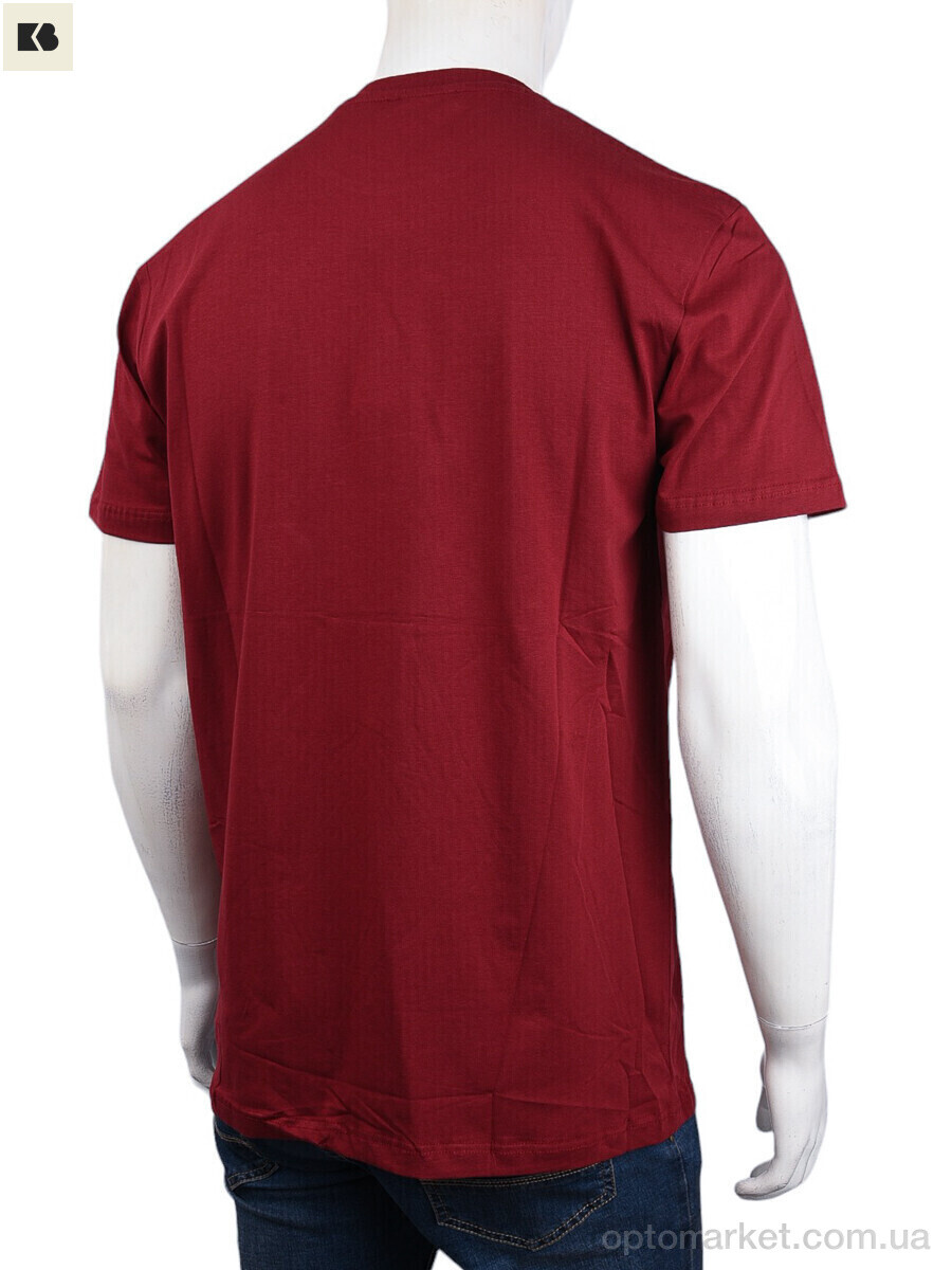 Купить Футболка чоловічі 3707-122-2 bordo Daniel Jones бордовий, фото 2