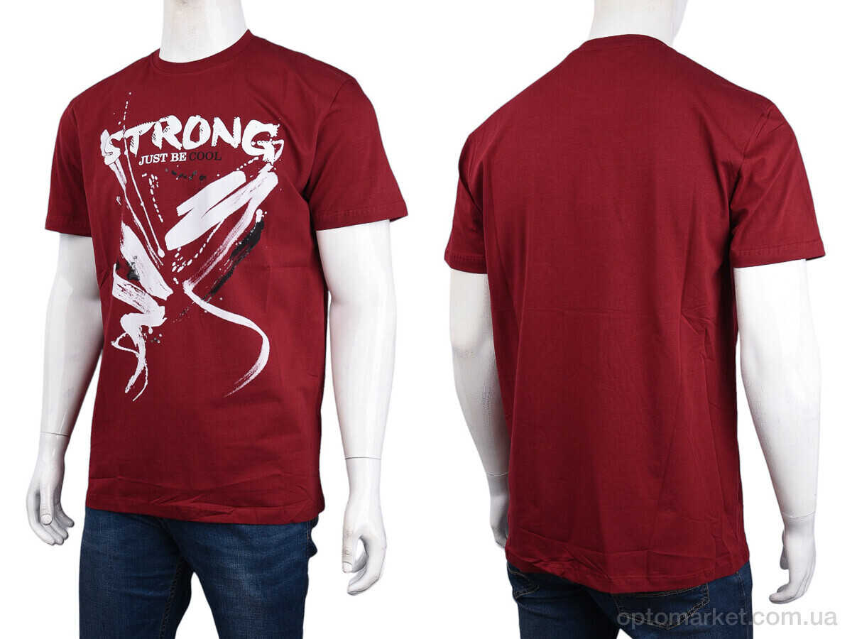 Купить Футболка чоловічі 3707-122-2 bordo Daniel Jones бордовий, фото 3
