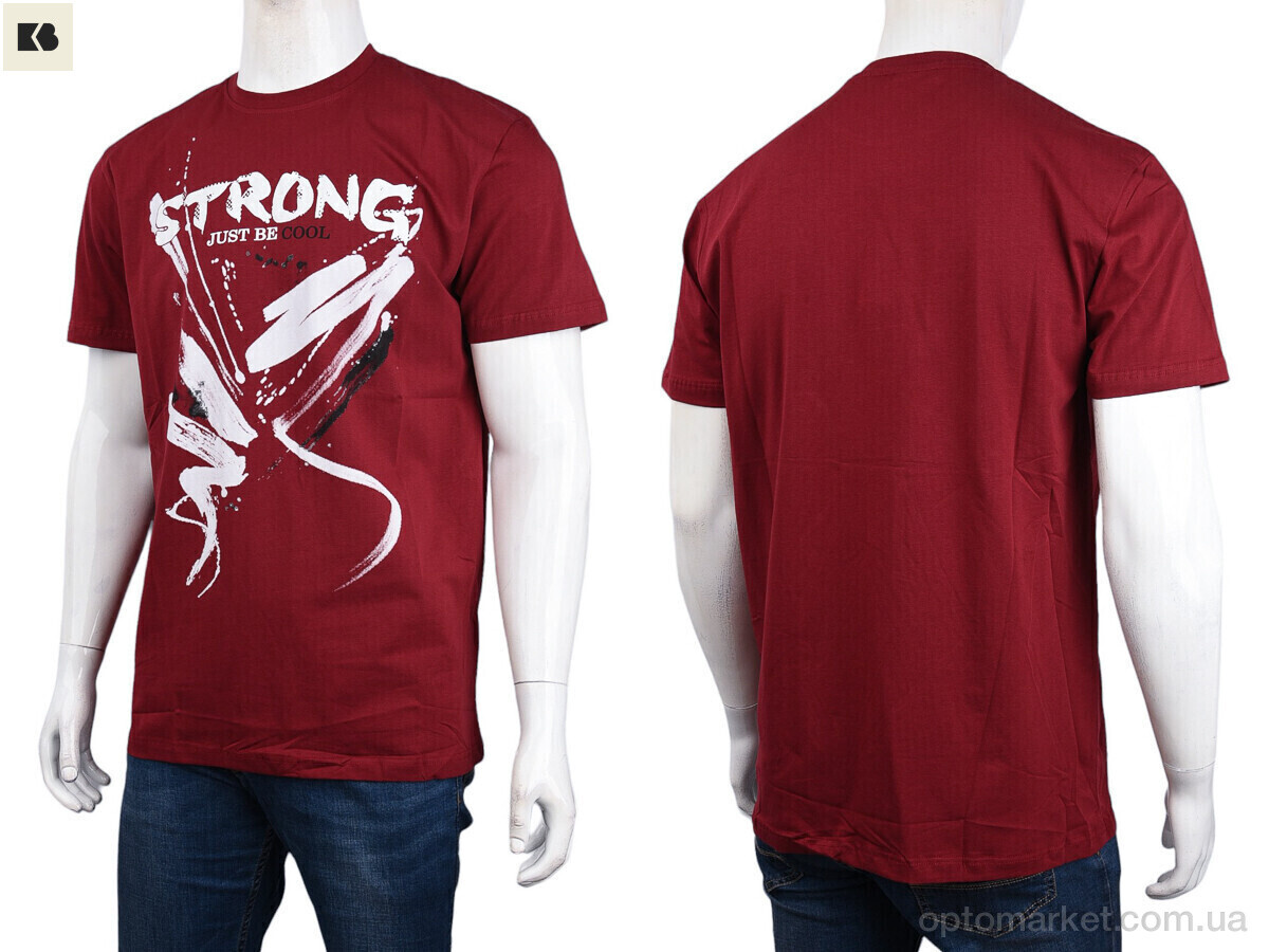 Купить Футболка чоловічі 3707-122-2 bordo Daniel Jones бордовий, фото 3