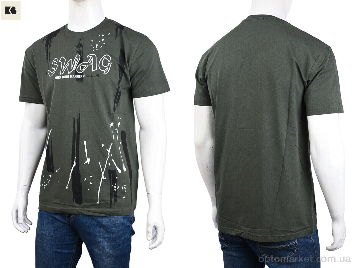 Купить Футболка чоловічі 3707-125 green Daniel Jones зелений, фото 3