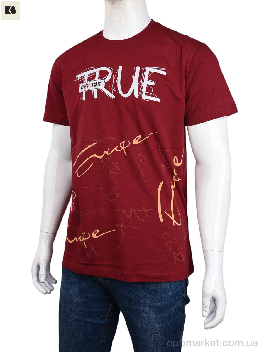 Купить Футболка чоловічі 3707-129-3 bordo Daniel Jones бордовий, фото 1