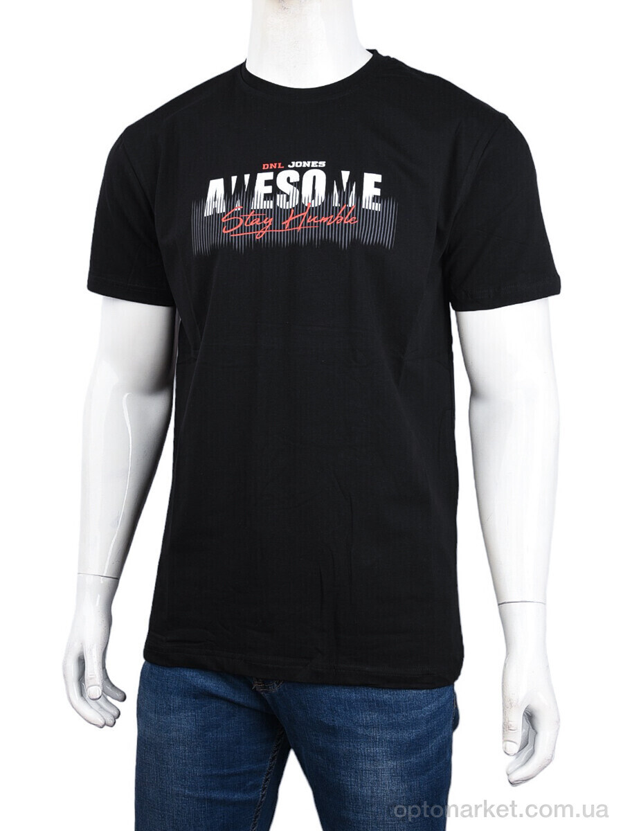 Купить Футболка чоловічі 3707-140-2 black Daniel Jones чорний, фото 1