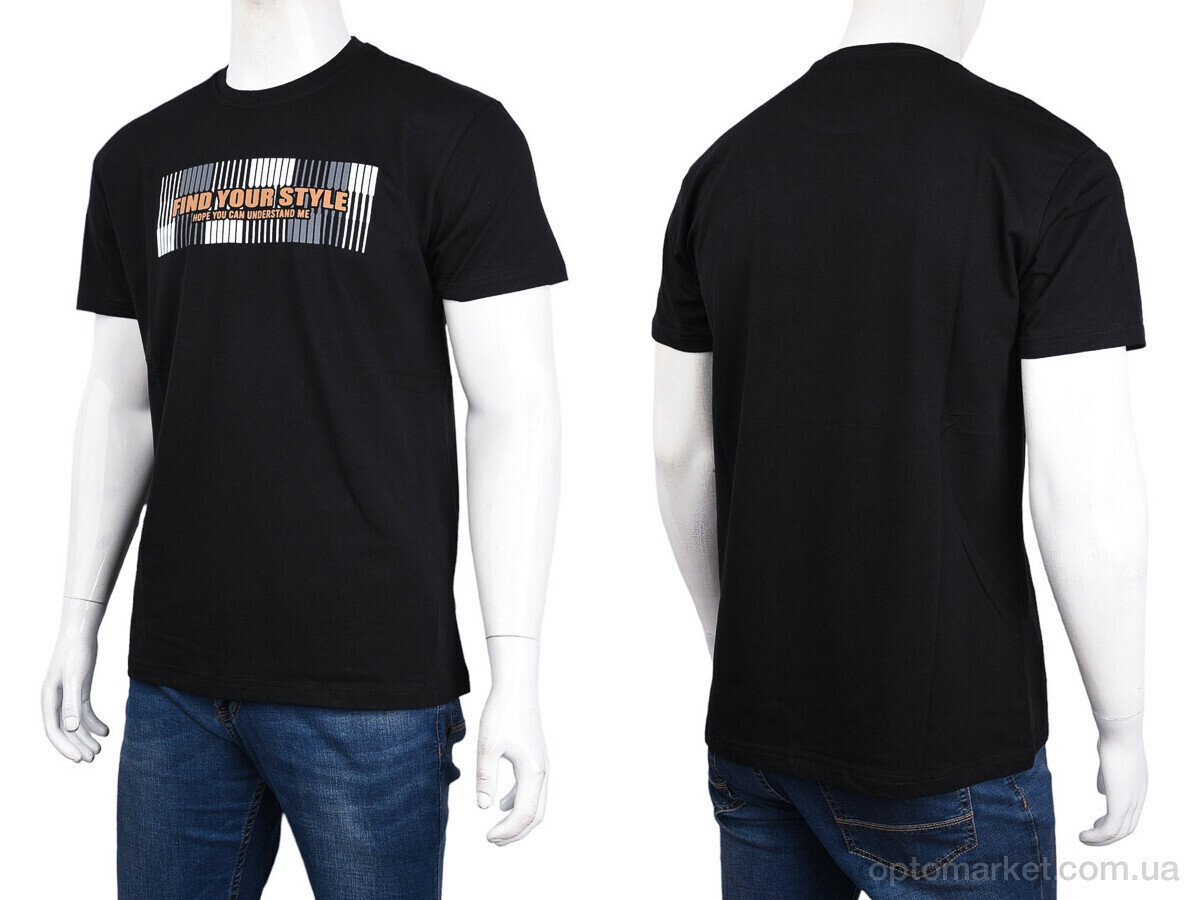 Купить Футболка чоловічі 3707-156 black Daniel Jones чорний, фото 3